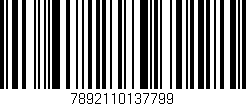 Código de barras (EAN, GTIN, SKU, ISBN): '7892110137799'