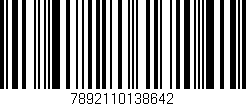 Código de barras (EAN, GTIN, SKU, ISBN): '7892110138642'