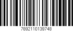 Código de barras (EAN, GTIN, SKU, ISBN): '7892110139748'