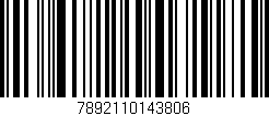 Código de barras (EAN, GTIN, SKU, ISBN): '7892110143806'