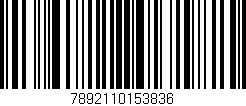 Código de barras (EAN, GTIN, SKU, ISBN): '7892110153836'