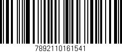 Código de barras (EAN, GTIN, SKU, ISBN): '7892110161541'