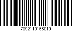 Código de barras (EAN, GTIN, SKU, ISBN): '7892110165013'
