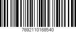 Código de barras (EAN, GTIN, SKU, ISBN): '7892110168540'