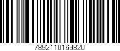 Código de barras (EAN, GTIN, SKU, ISBN): '7892110169820'