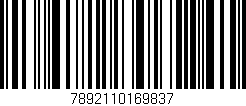 Código de barras (EAN, GTIN, SKU, ISBN): '7892110169837'