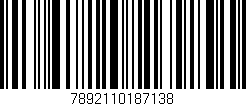Código de barras (EAN, GTIN, SKU, ISBN): '7892110187138'