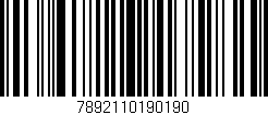 Código de barras (EAN, GTIN, SKU, ISBN): '7892110190190'