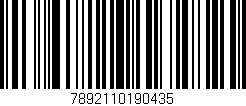 Código de barras (EAN, GTIN, SKU, ISBN): '7892110190435'