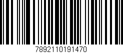 Código de barras (EAN, GTIN, SKU, ISBN): '7892110191470'