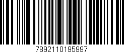 Código de barras (EAN, GTIN, SKU, ISBN): '7892110195997'
