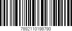 Código de barras (EAN, GTIN, SKU, ISBN): '7892110198790'