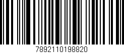 Código de barras (EAN, GTIN, SKU, ISBN): '7892110198820'