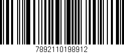 Código de barras (EAN, GTIN, SKU, ISBN): '7892110198912'