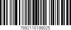 Código de barras (EAN, GTIN, SKU, ISBN): '7892110199025'