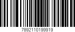 Código de barras (EAN, GTIN, SKU, ISBN): '7892110199919'