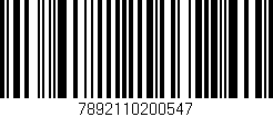 Código de barras (EAN, GTIN, SKU, ISBN): '7892110200547'