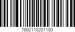 Código de barras (EAN, GTIN, SKU, ISBN): '7892110201193'