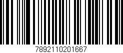 Código de barras (EAN, GTIN, SKU, ISBN): '7892110201667'