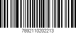 Código de barras (EAN, GTIN, SKU, ISBN): '7892110202213'