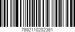 Código de barras (EAN, GTIN, SKU, ISBN): '7892110202381'
