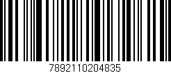 Código de barras (EAN, GTIN, SKU, ISBN): '7892110204835'