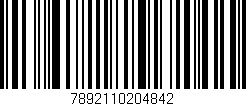 Código de barras (EAN, GTIN, SKU, ISBN): '7892110204842'