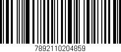 Código de barras (EAN, GTIN, SKU, ISBN): '7892110204859'