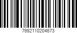 Código de barras (EAN, GTIN, SKU, ISBN): '7892110204873'