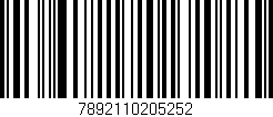 Código de barras (EAN, GTIN, SKU, ISBN): '7892110205252'