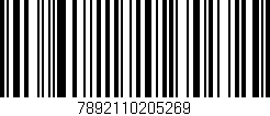 Código de barras (EAN, GTIN, SKU, ISBN): '7892110205269'