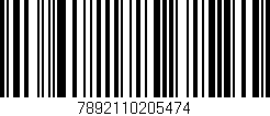 Código de barras (EAN, GTIN, SKU, ISBN): '7892110205474'
