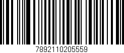 Código de barras (EAN, GTIN, SKU, ISBN): '7892110205559'