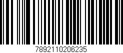 Código de barras (EAN, GTIN, SKU, ISBN): '7892110206235'