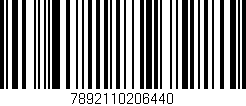 Código de barras (EAN, GTIN, SKU, ISBN): '7892110206440'