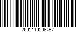 Código de barras (EAN, GTIN, SKU, ISBN): '7892110206457'