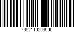 Código de barras (EAN, GTIN, SKU, ISBN): '7892110206990'