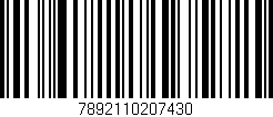 Código de barras (EAN, GTIN, SKU, ISBN): '7892110207430'