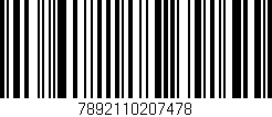 Código de barras (EAN, GTIN, SKU, ISBN): '7892110207478'