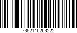 Código de barras (EAN, GTIN, SKU, ISBN): '7892110208222'
