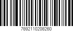 Código de barras (EAN, GTIN, SKU, ISBN): '7892110208260'