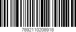 Código de barras (EAN, GTIN, SKU, ISBN): '7892110208918'