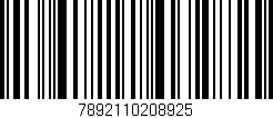 Código de barras (EAN, GTIN, SKU, ISBN): '7892110208925'