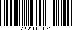 Código de barras (EAN, GTIN, SKU, ISBN): '7892110209861'