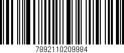 Código de barras (EAN, GTIN, SKU, ISBN): '7892110209984'