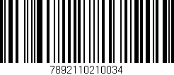 Código de barras (EAN, GTIN, SKU, ISBN): '7892110210034'