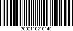 Código de barras (EAN, GTIN, SKU, ISBN): '7892110210140'