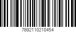 Código de barras (EAN, GTIN, SKU, ISBN): '7892110210454'