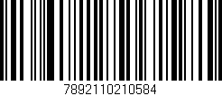 Código de barras (EAN, GTIN, SKU, ISBN): '7892110210584'