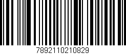 Código de barras (EAN, GTIN, SKU, ISBN): '7892110210829'